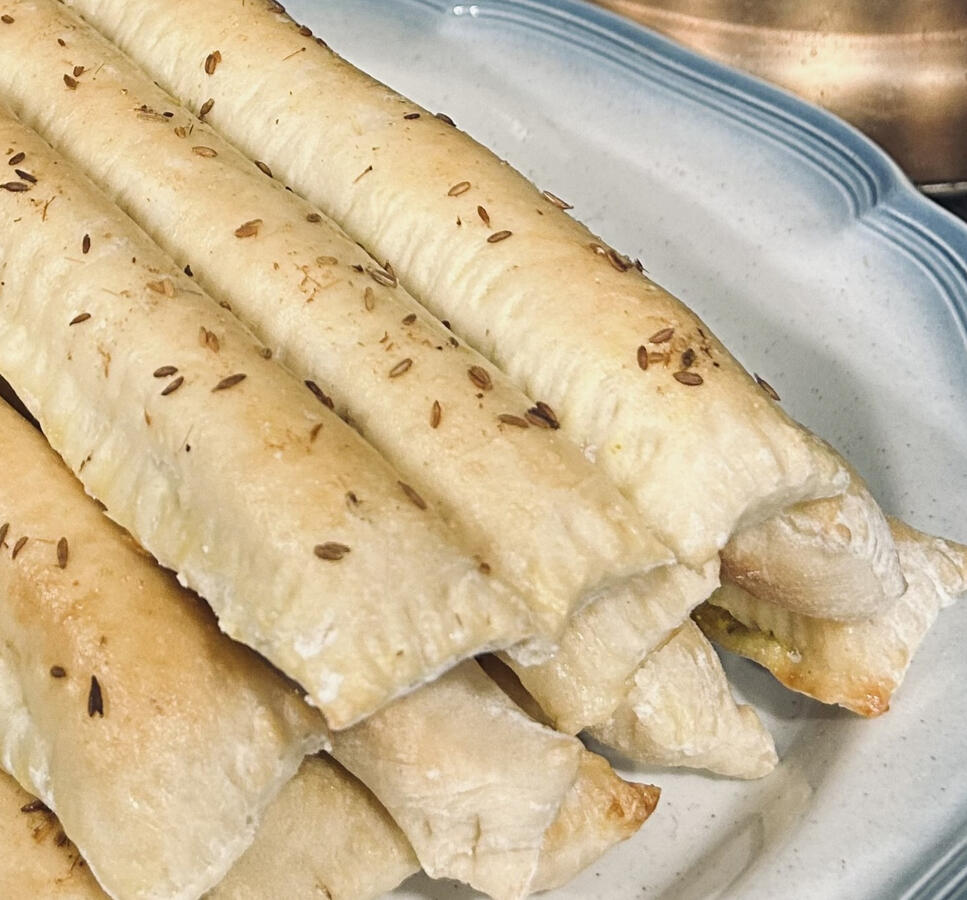 Masala Dosa (South Indian) Filled Sourdough Breadsticks